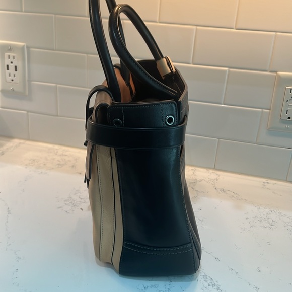 Reed Krakoff handbag, leather, black, brown and tan leather, 13”w, 10”h, 4”d - Picture 13 of 16